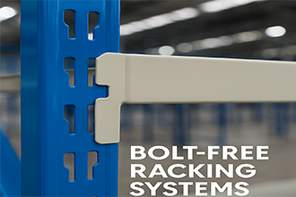 Bolt-Free Racking Systems Tool-free assembly with interlocking slots