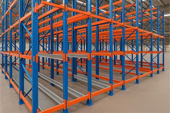 Double Deep Rack with Wire Mesh Decking