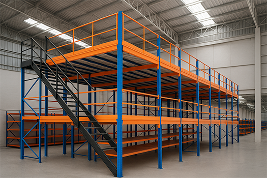 Double-Tier Pallet Racking Mezzanine