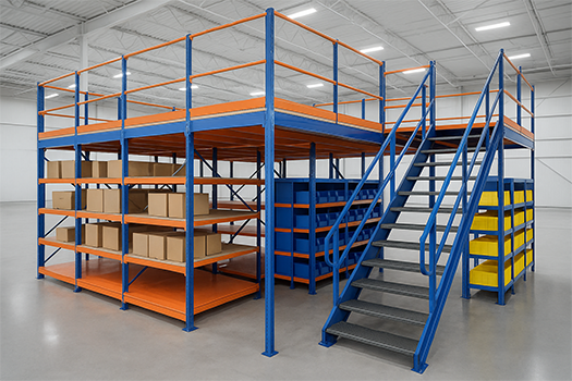 Heavy Duty Mezzanine Platform – Free Standing Model