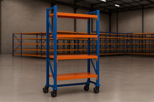 Mobile Mediums Duty Rack (Optional Wheels)