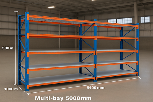 Multi-Bay Shelved Pallet Racking System