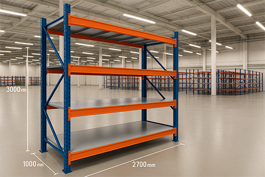 Standard Pallet Rack with Steel Shelves