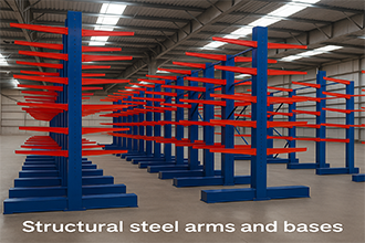Structural steel arms and bases